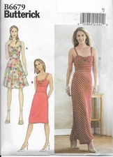 B66796  MISSES PULLOVER SUNDRESS, SIZES  6-14, NEW UNCUT BUTTERICK PATTERN