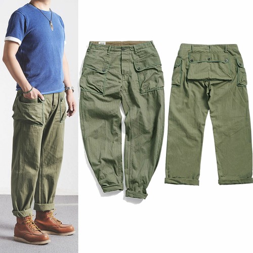 Men's Vintage Army green slacks Pants 