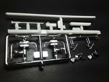 78 Dodge D100 Pickup Truck 1/25 Lil Red chrome mirrors cb radio antenna part lot