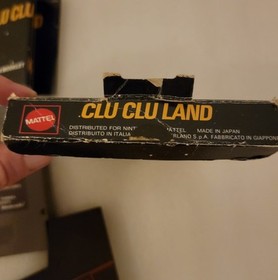 Clu Clu Land - Mattel Sticker - Nintendo NES -Hangtab  CIB 5 Screw