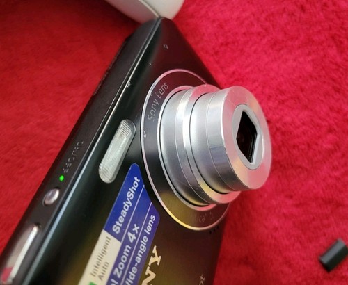 Sony Cyber-shot DSC-W310 12.1MP Digital Camera Black W/ Battery Only WORKS LOOK! - Picture 9 of 9