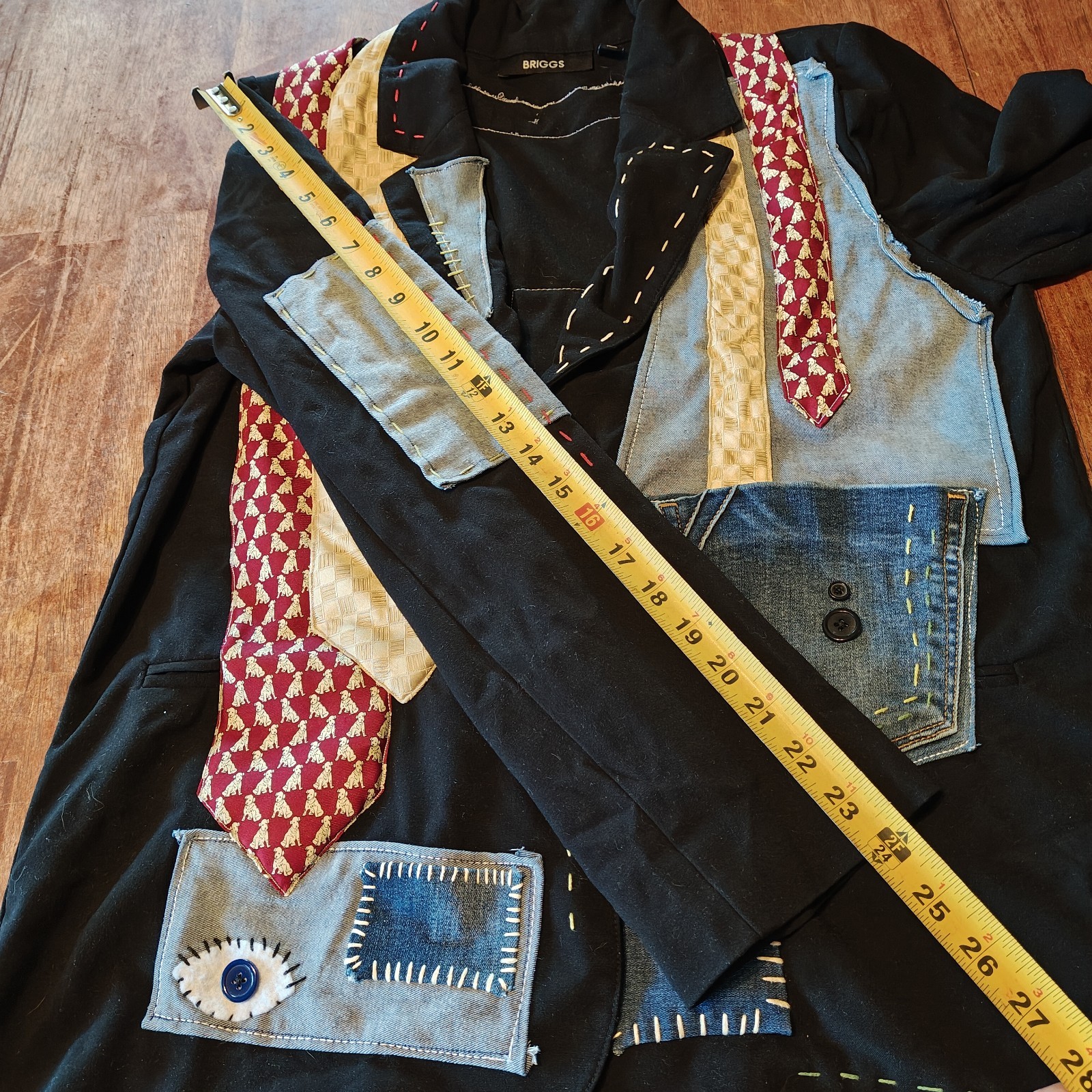 Briggs Unique Patchwork Jacket, Women's Size Medi… - image 16