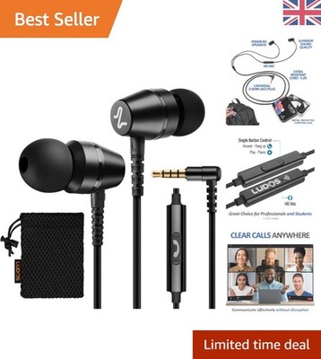 OMNITONE Noise-Isolated Earbuds: Komfortable In-Ear-Kopfhörer für alle Geräte