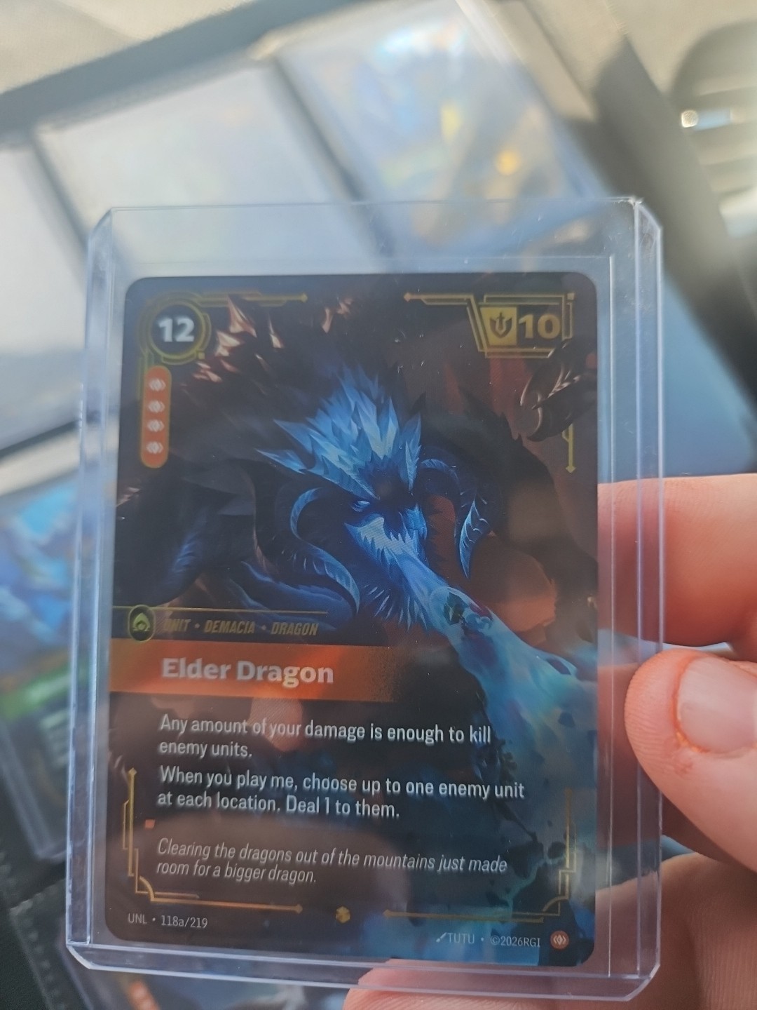 2026 Riftbound Unleashed UNL 118a Elder Dragon Alternate Art League Of Legends