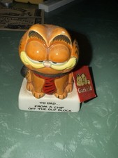 VTG 1981 Garfield Enesco Figurine Chip Off the Old Block Dad Gift
