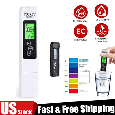 #ad TDS Meter Digital Tester Water Quality Testing Kits for Drinking Water 0 9990ppm $7.99