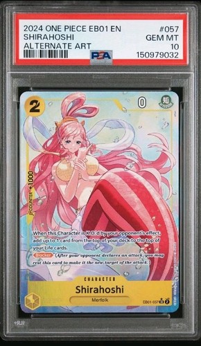 Shirahoshi (Alternate Art) graded PSA 10 for sale on eBay