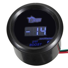 Esupport Car 2 52mm Digital Turbo Psi Blue Led Universal Meter Kit Boost Gauge