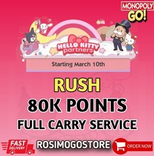 Hello Kitty Partner Event Monopoly_Go⚡Hourly⚡Carry 80K Points - March 10th