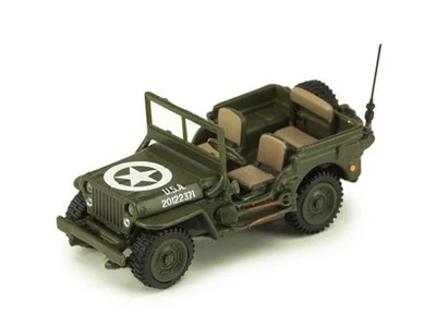 Willy`s Jeep 1/4 ton Vehicle - Military - Cararama 1:72