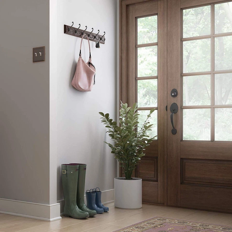 Perchero de pared LIBERTY 165541 con 6 ganchos decorativos, 27 pulgadas, suave Foto 4 de 4