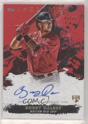 2021 Inception Rookie and Emerging Star Red 45/75 Bobby Dalbec Auto RC 0nr3