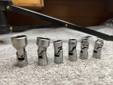 Nice Snap-on 6 Piece 1/4" Drive 6-Point Metric Swivel Universal Socket  5-13mm