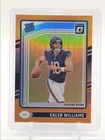 CALEB WILLIAMS 2024 DONRUSS OPTIC RATED ROOKIE ORANGE PRIZM B RC /249 Q0004