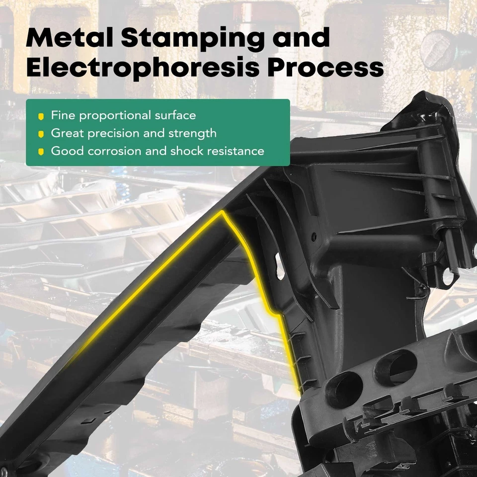 Conjunto de soporte de radiador delantero para Nissan Máxima 2001-2003 INFINITI I30 I35 acero Foto 4 de 4