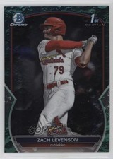 2023 Bowman Draft Chrome Aqua Lunar Crater Refractor /125 Zach Levenson 03j5