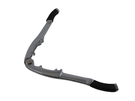 Chrome Handheld Nutcracker with Silicone Grip - Pre-Owned Kitchen Tool - Image 4 of 4