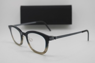 NEW LINDBERG NO. 001/144CM 1057 COL. AK59 BLUE HORN AUTHENTIC EYEGLASSES 48-23