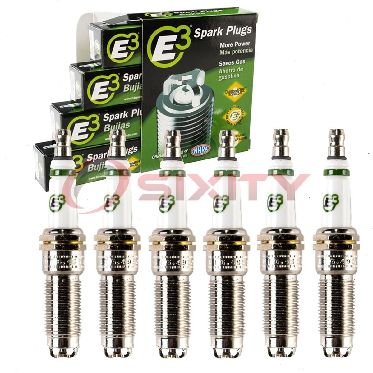 6 pc E3 Spark Plugs for 2015-2022 Ford Transit-350 HD 3.5L 3.7L V6 Ignition sq
