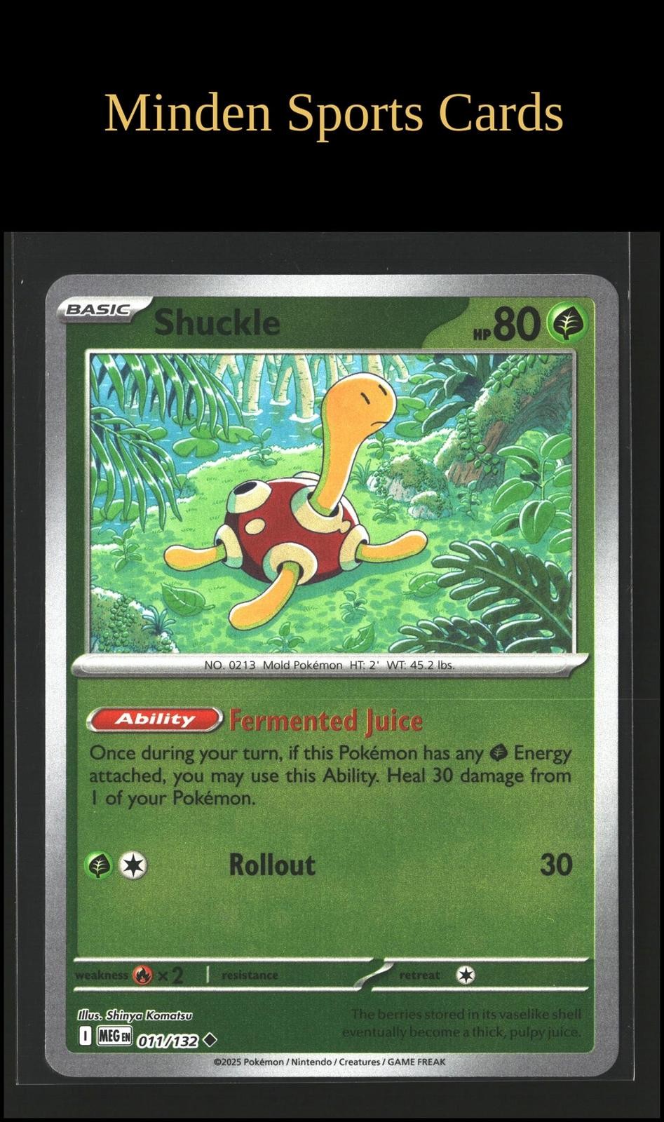 Shuckle (#011/132) ME01: Mega Evolution (Reverse Holo) - Uncommon