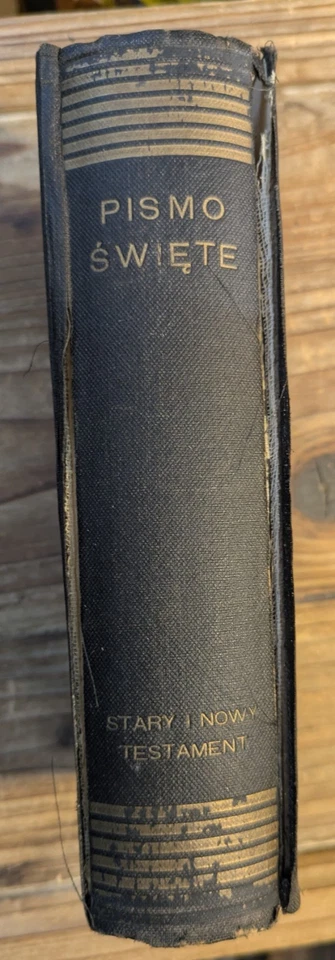 RARE Polish Holy Bible published in Warsaw in 1937 - Image 2 of 4