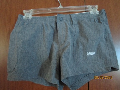 Afico Shorts Fishing Shorts Sz 4 Polyester & Spandex Waist 29 Stretch Side 11 in