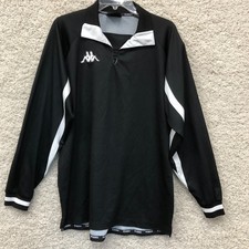VINTAGE Juventus Jersey Extra Large Adult Black Kappa Football Soccer Mens XL