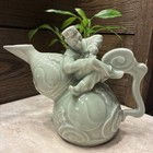 Vintage Bombay Company Jade Green Celadon Tea Pot Year Of Monkey Ying Yang — photo 8