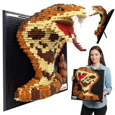 3D Schlangen Modellbau Set 1533 Teile Premium ABS Qualität Baustein Spielzeug