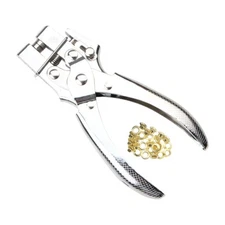 Grommet Eyelet Pliers Set Belt Hole Punch Tool for DIY Project Crafts Belt
