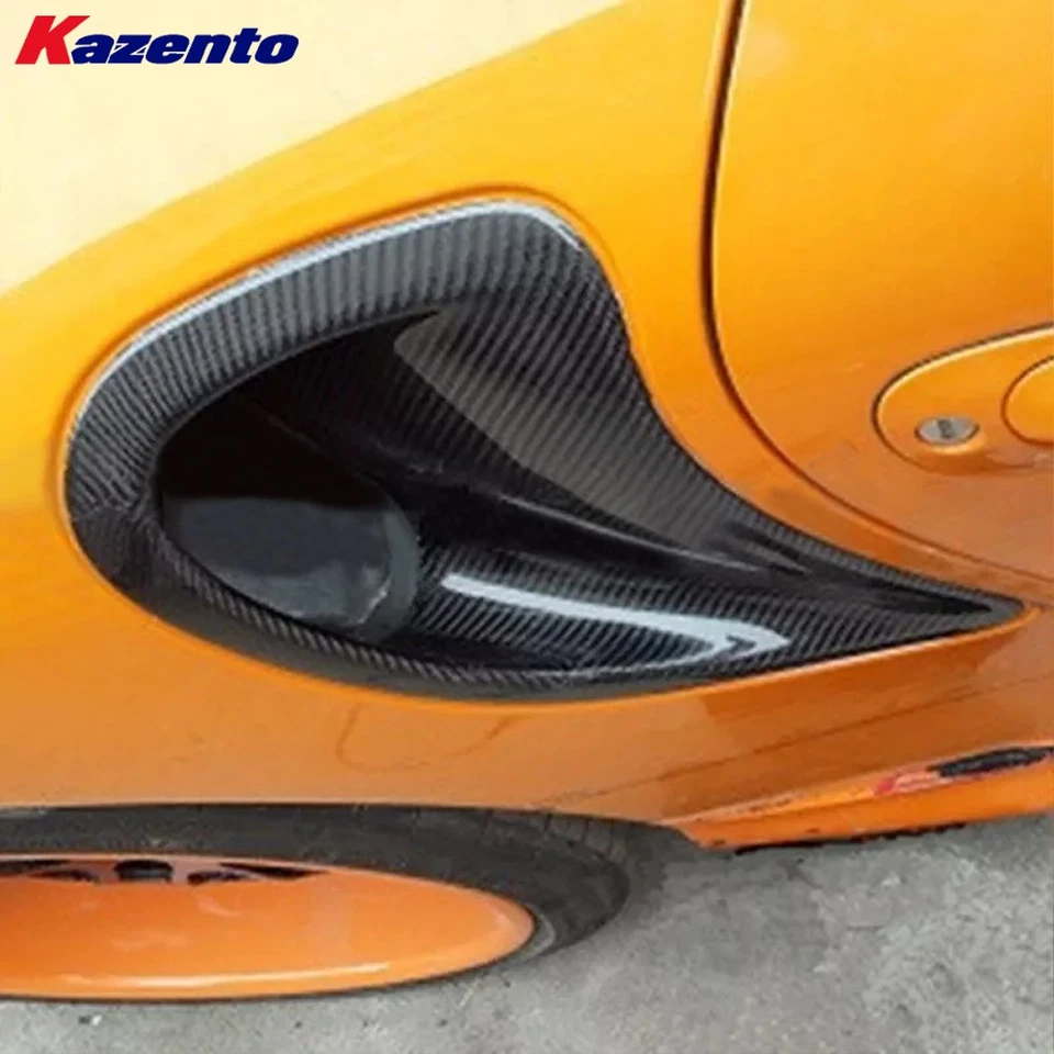 Parachoques delantero guardabarros lateral ventilaciones para Porsche 911 996 Turbo 2001-05 carbono estilo OE Foto 4 de 4