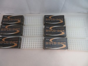 Gold Dot Speer LE 357 SIG 125 Gran empty ammo boxes with trays Lot Of 6