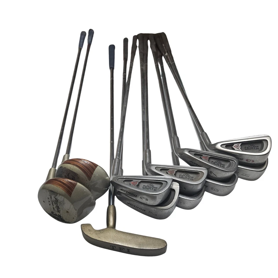 Juego de palos de golf para dama diestro - hierros Dunlop Diamond Max, PlayMate Woods, putter TFI Foto 2 de 4