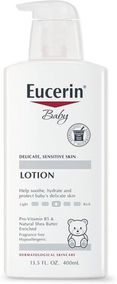 Eucerin Baby Body Lotion, Hypoallergenic and Fragrance Free Lotion with... 