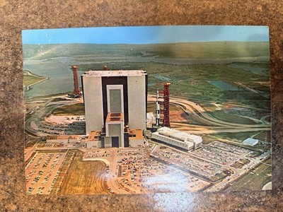 1960s NASA Apollo/Saturn V Giant Postcard Kennedy Space Center VAB Rollout