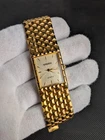 VINTAGE GRUEN 22mm Unisex Analog Quartz Watch Gold tone Stainless Bracelet
