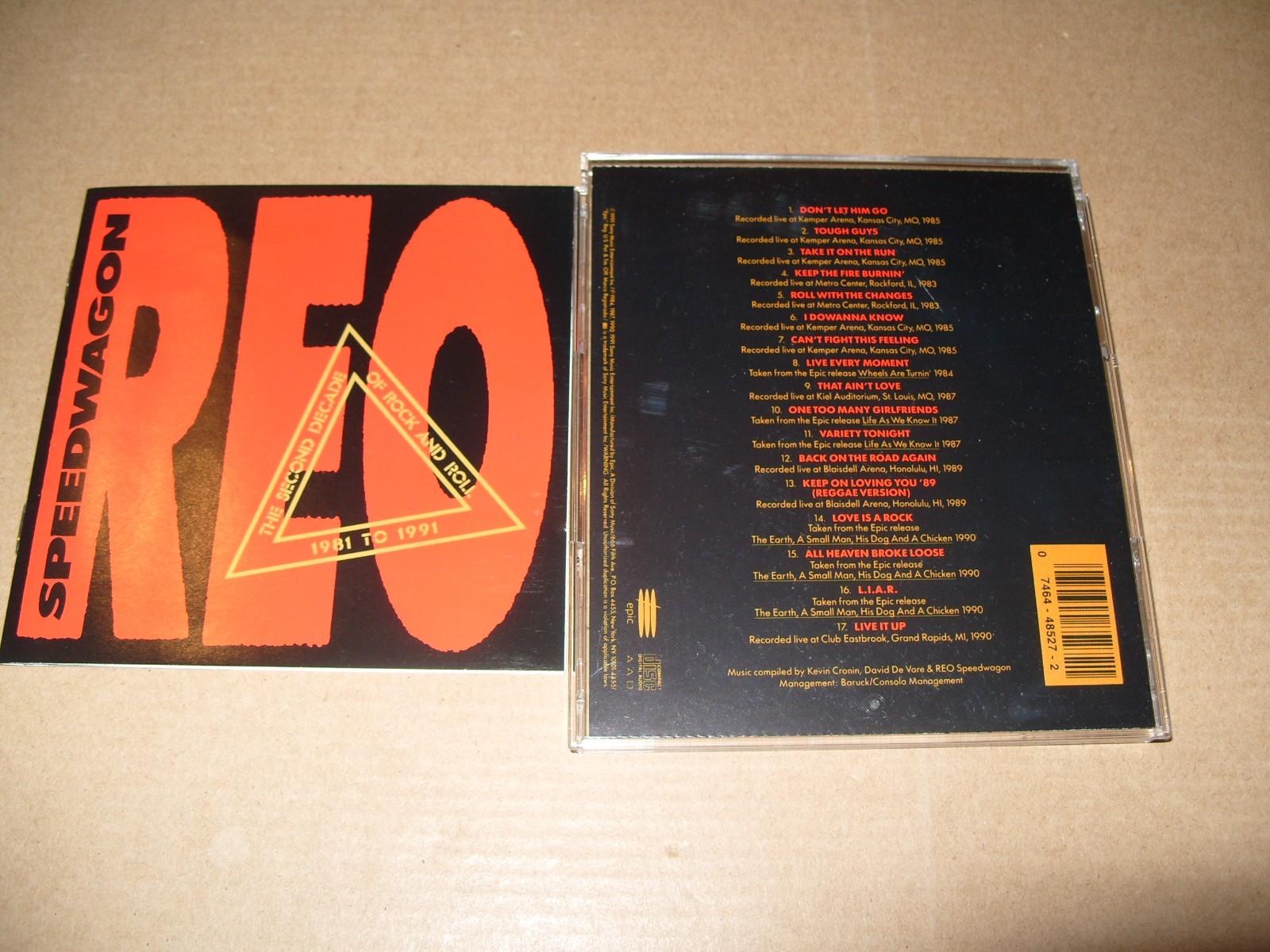 REO Speedwagon – The Second Decade Of Rock And Roll 1981 To 1991 CD + INLAYS EX+