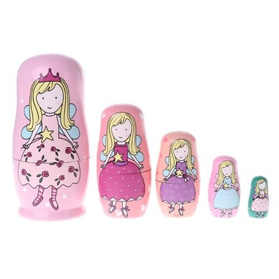 Interactive Kids for Play Toy Russian Matryoshka for Creative Block for Doll Chi