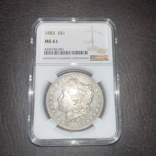 1883 Philadelphia Morgan Silver MS 61