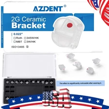 Dental Brackets Orthodontics Ceramica Clear Brace Roth MBT 0.022/018 Hooks 3 4 5
