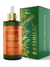 Botanical Hair Growth Treatment Ginger Saw Palmetto Thickening Biotin 4.2 Fl Oz