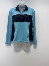 Nike Golf 1/4 Zip Long Sleeve Blue Black Pullover Kids Size Large 12/14