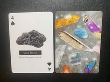 Swap Playing Card    Lava Stone    CRYSTAL HEALING CARD