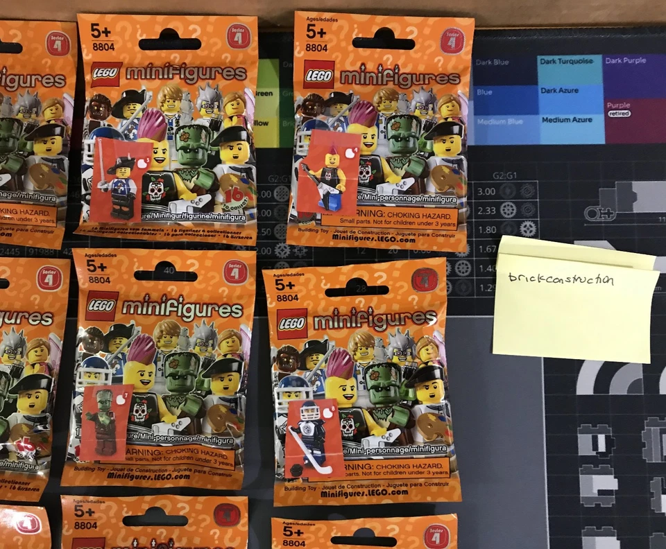 LEGO 8804 Serie 4 Minifiguras Coleccionables Juego Completo de 16 - NUEVO Y PRECINTADO Foto 4 de 4