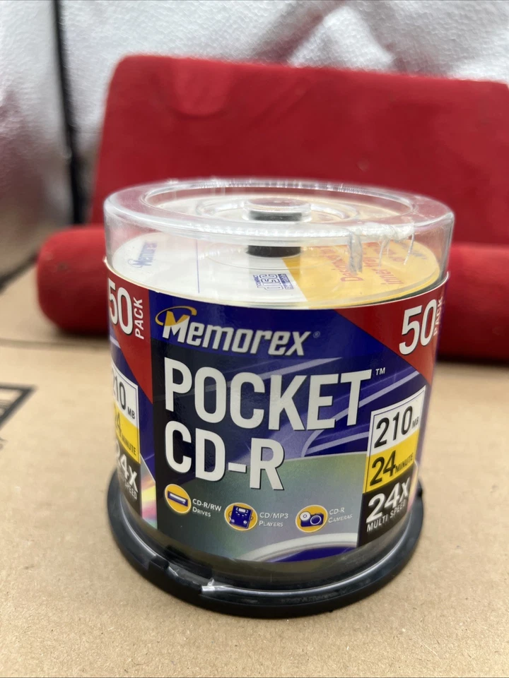 Memorex Pocket CD-R 48 Pack of Discs 24 min 24X Multi Speed  Open Box 48/50 - Image 2 of 4