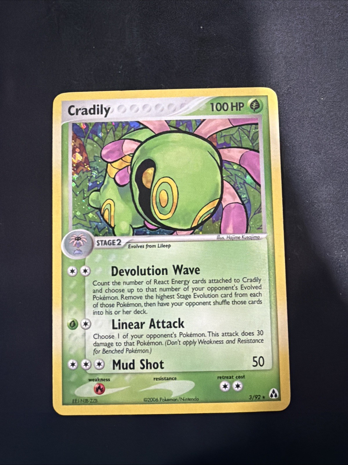 Pokemon Card - Cradily Legend Maker 3/92 Holo Rare