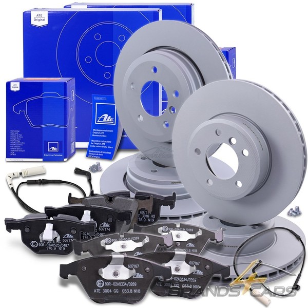 Ate Bremsscheiben +BremsbelÄGe +Kontakte Vorne+Hinten FÜR 5-ER E60 6-ER E63 E64-image