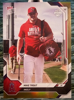  2026 Topps Now  MIKE TROUT Gold Foil 11/50 Road to Opening Day OD-111