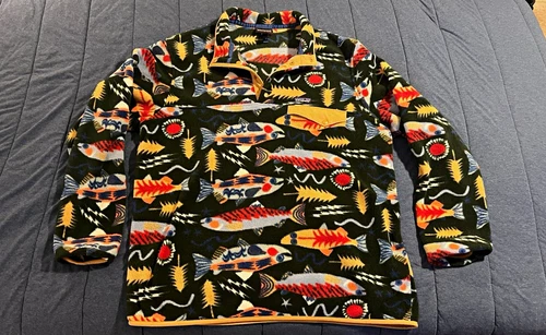 Patagonia Synchilla Fleece Snap-T Pullover Jacket Men’s XXL RARE TROUT ENERGY - product listing photo