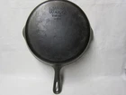 Wagner Ware Sidney -O- 1129v Round Cast Iron Skillet Grill  Broiler Pan